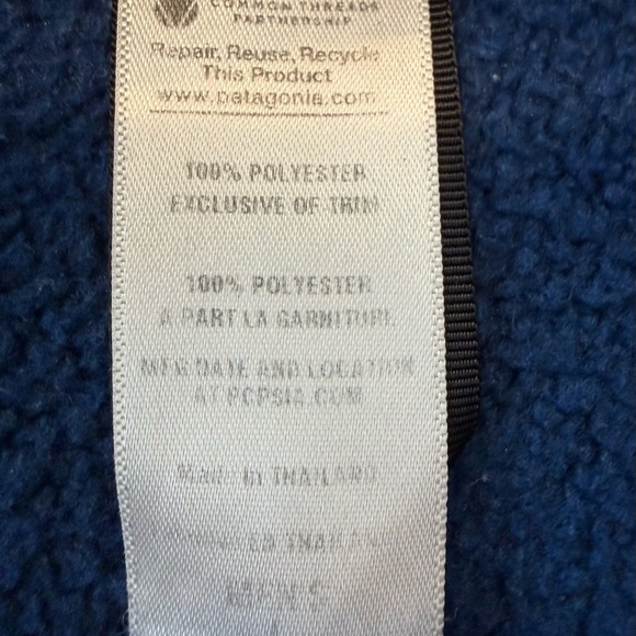 Patagonia Men’s Blue Zip Up Sweater, Large, Great condition - Picture 4 of 7